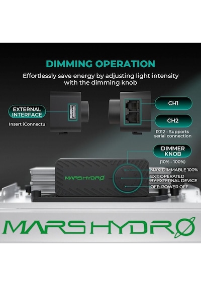 Mars Hydro Tsl2000 300w Bitki Yetiştirme Ledi-1665 Gri