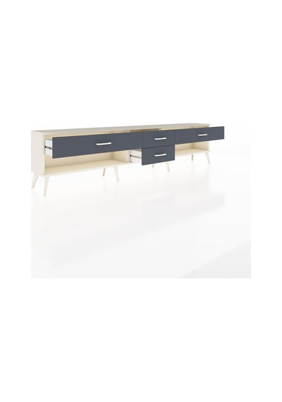 Arges Tv Ünitesi 4 Çekmeceli 220x30x51 Aytaşı-antrasit Antrasıt/antrasıt - Aytası Arges Tv Ünitesi 4 Çekmeceli 220x30x51 Aytaşı-antrasit Antrasıt/antrasıt - Aytası