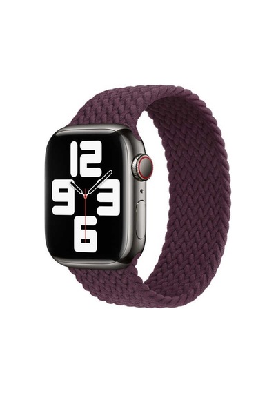 Apple Watch 38mm Uyumlu Hasır Xsmall Kordon Krd-32 - Koyu Mor - T17544