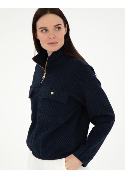 Pierre Cardin Kadın Lacivert Sweatshirt 50297853-vr033 Lacivert