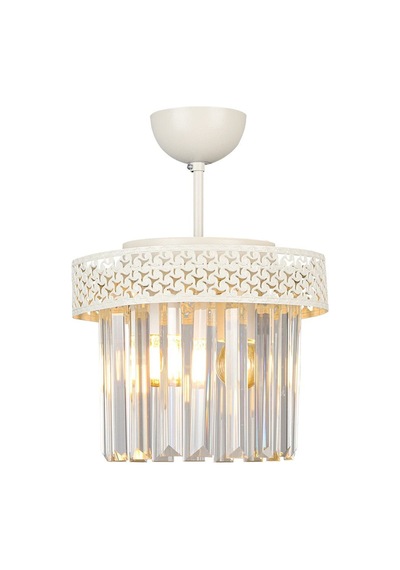 Begüsa Sitrus 2.li Beyaz Lux Kristal Taşlı Avize