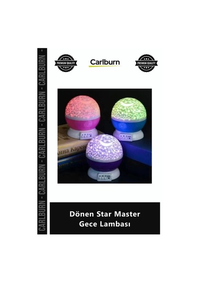 Özel Üretim Rgb Projeksiyon Tavan Yıldız Işığı Bebek Odası Dekoratif Dönen Star Master Gece Lambası