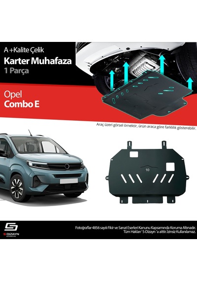 S-dizayn Opel Combo Çelik Karter Muhafaza 2023 Üzeri A+ Kalite