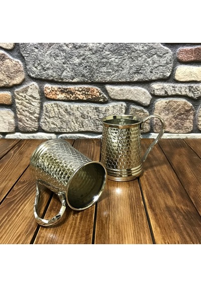 Markasi Bal Peteği Bakır Kupa Bardak