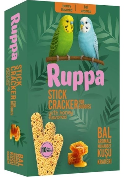 Ruppa Bal Aromalı Muhabbet Kuşu Krakeri 10'lu 100 G