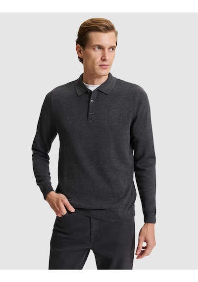 Pierre Cardin Antrasit Melanj Slim Fit Kazak 50333916 Vr081