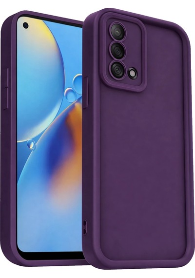 Newface Oppo A74 4g Kılıf Viera Silikon Semeglbl - 78 - Mürdüm