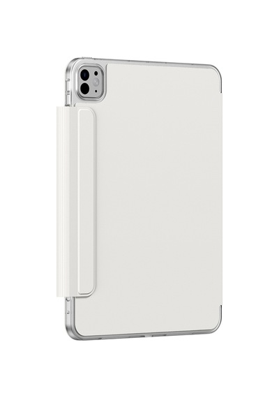 Apple Uyumlu iPad  Pro 11 2024 Amazingthing Minimal Mag Katlanabilir Standlı Kalem Bölmeli Kılıf Starlight Kapaklı Kılıf