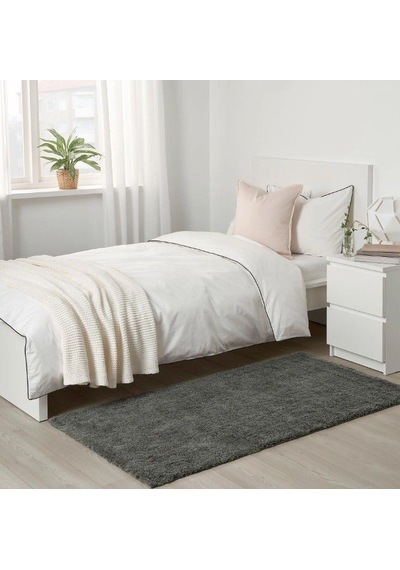 Ikea Lındknud Halı 80 X 150 Cm Koyu Gri - Koyu Yeşil Çok Renkli