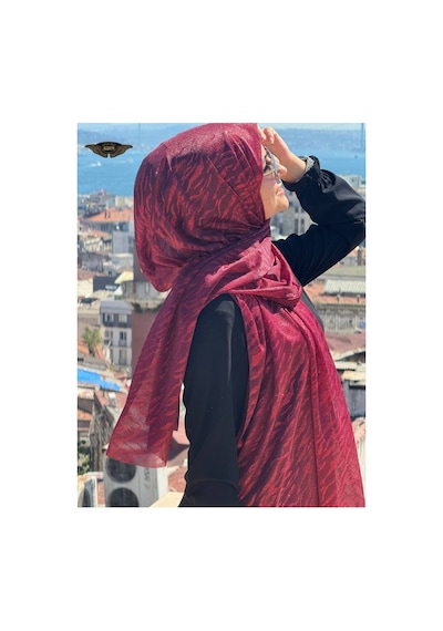 Aldaıyr Simli Şifon Şal Çok Rrenkli16