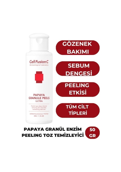 Cell Fusion C Papaya Granül Enzim Peeling Toz Temizleyici 50 G