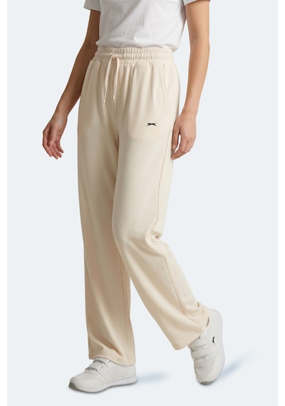 Slazenger Katka Kadın Bol Paça Ekru Eşofman Altı