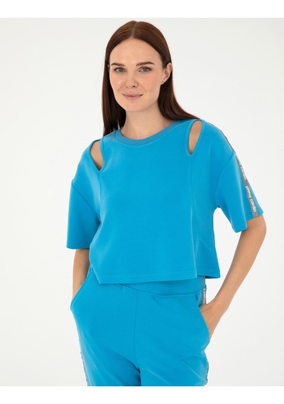 Pierre Cardin Kadın Mavi Sweatshirt 50283137-vr036 Mavi