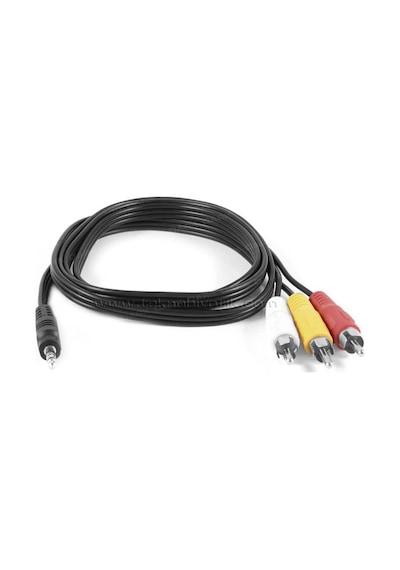 Dark Analog Video Ve Ses Aktarımı Için 3.5Mm - Kompozit Rca Dönüş