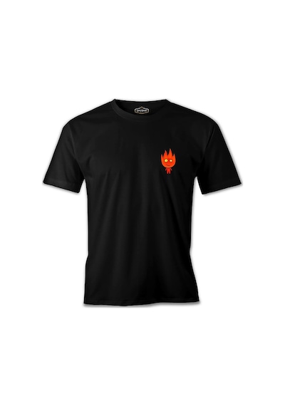 Ateş Ve Su - Ateş Çocuk Siyah Erkek Tshirt 001