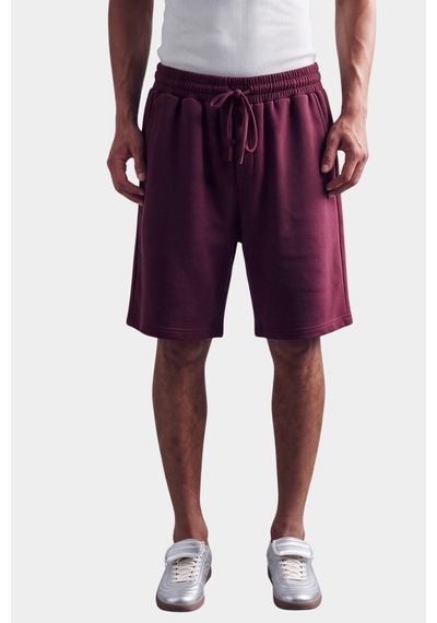 Thiff Erkek Modal Kumaş Şort Bordo