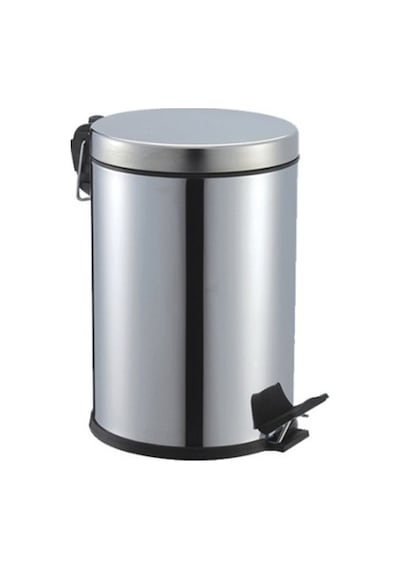 Pedallı 5lt Krom Metal Çöp Kovası 4887 Renkli