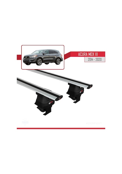 Acura Mdx Iıı Yd3 2014-2020 Arası İle Uyumlu Ace-4 Ara Atkı Tavan Barı Gri