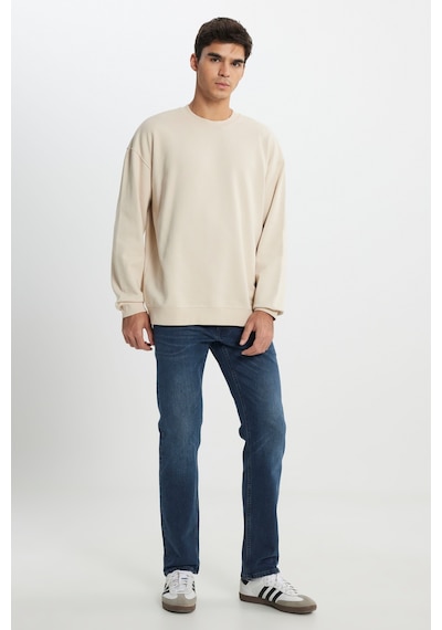 Lee Loose Fit Rahat Kesim Bisiklet Yaka %100 Pamuk Bej Sweatshirt L241744614 Bej