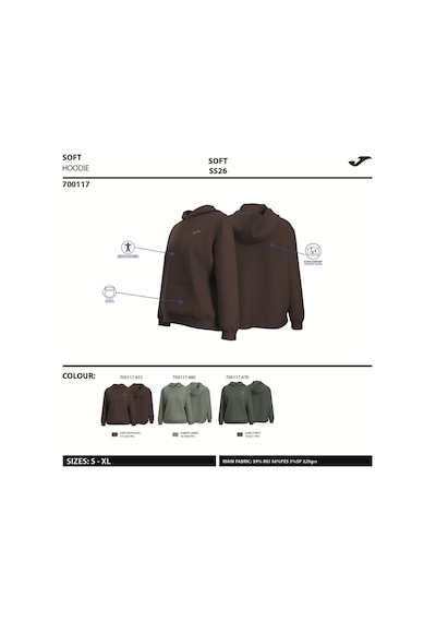 Joma Breath Hoodie Navy Blue Erkek Lacivert Mavi Kapüşonlu Sweatshirt Lacivert