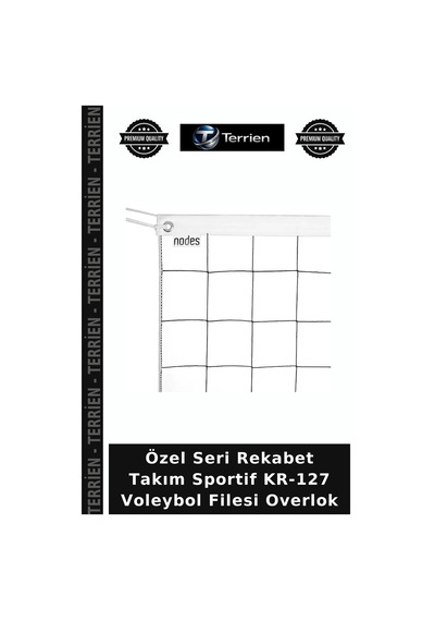 Özel Seri Rekabet Takım Sportif Kr-127 Voleybol Filesi Overlok