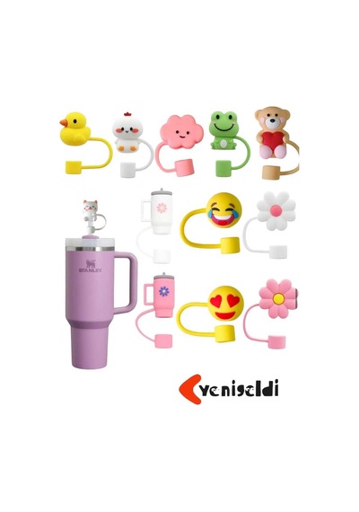 Yenigeldi 8 Adet 10 Mm Stnly Quencher Uyumlu Pipet Tıpası Kapağı Toz Için Kapak,kayve