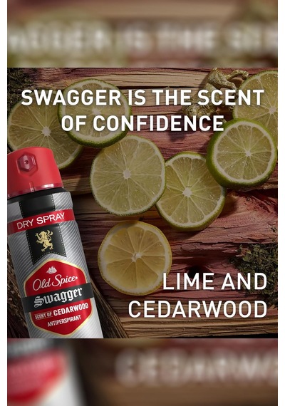 Old Spice Swagger Scent Of Cedarwood Antiperspirant Sprey Deodorant 122gr