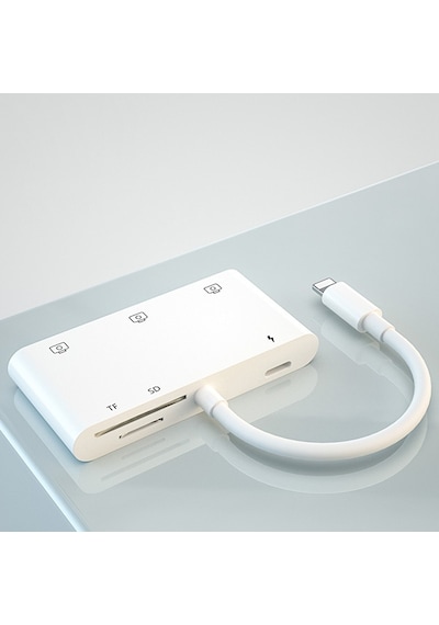 Ally Apple Uyumlu iPhone Lightning To TF SD Card Reader Usb 3.0 Kamera Adaptörü