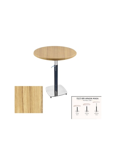 Üçüz Masa Ayarlanabilir 70 Cm Yuvarlak - Werzalit, Wermodin Ve Allzalit Tabla - Coco Bolo Çok Renkli Üçüz Masa Ayarlanabilir 70 Cm Yuvarlak - Werzalit, Wermodin Ve Allzalit Tabla - Coco Bolo Çok Renkli