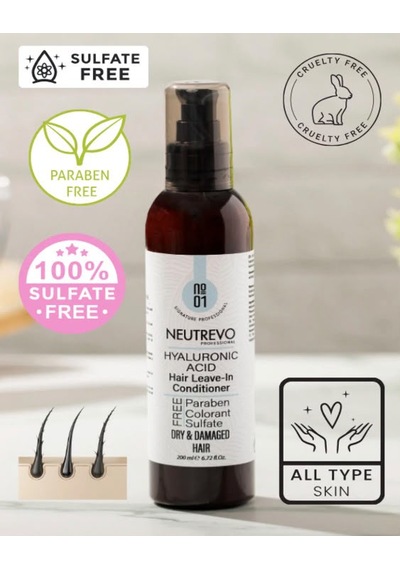 Neutrevo Professional No:1 Hyaluronic Acid Serisi Nem Ve Dolgunluk Veren Durulanmayan Saç Bakım Kremi 200 Ml