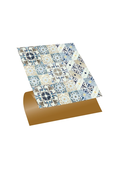 Tink Kendinden Yapışkanlı Renkli Fas4 019 Desenli Pvc Karo 30x30 Cm