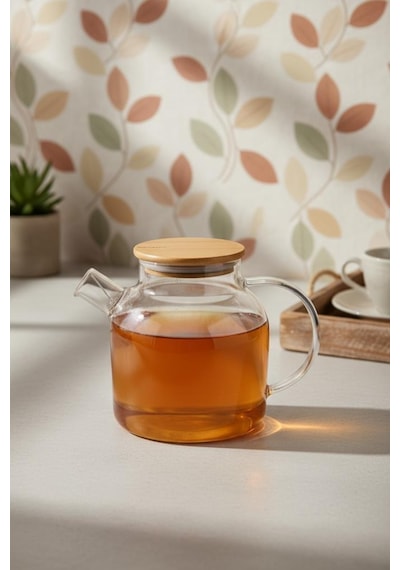 Bambum Taric - Cam Demlik 1500ml Şeffaf