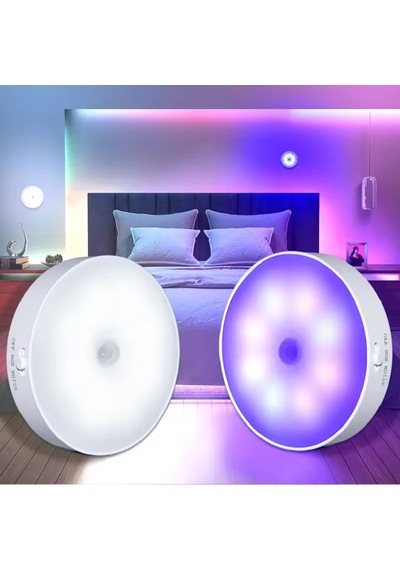Şarjlı Rgb Led Gece Lambası 16 Renk Kumandalı Dekoratif Akıllı Işık - Renk Değiştiren Ortam Aydınlatma