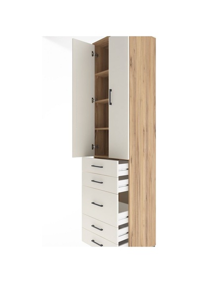Hyperion Dolap 4 Raflı 5 Çekmeceli 2 Kapaklı 60x44x243 Çam-ay... Çam Hyperion Dolap 4 Raflı 5 Çekmeceli 2 Kapaklı 60x44x243 Çam-ay... Çam