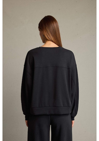 Defacto Bisiklet Yaka Modal Sweatshirt G2913ax25auar225 Antrasit