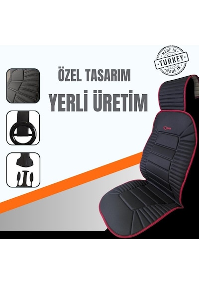 Space Oto Koltuk Minderi, Opel Araçlarla Uyumlu 2'li Set Özel Tasarım Minder Premium 001