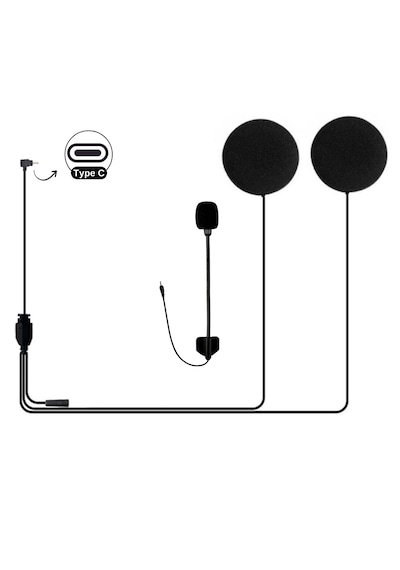 Knmaster Kn2250 Açık Kask Kulaklık Ve Mikrofon