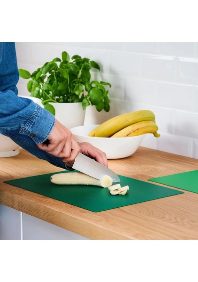 Ikea Finfördela Kesme Tahtası, Yeşil, 28x36 Cm, 2 Parça Çok Renkli