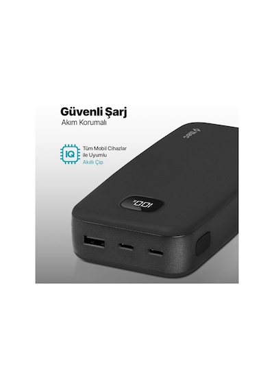 Ttec 2BB211S Chargeup Lcd 20.000 Mah Taşınabilir Hızlı Şarj Aleti Powerbank Siyah Ttec 2BB211S Chargeup Lcd 20.000 Mah Taşınabilir Hızlı Şarj Aleti Powerbank Siyah