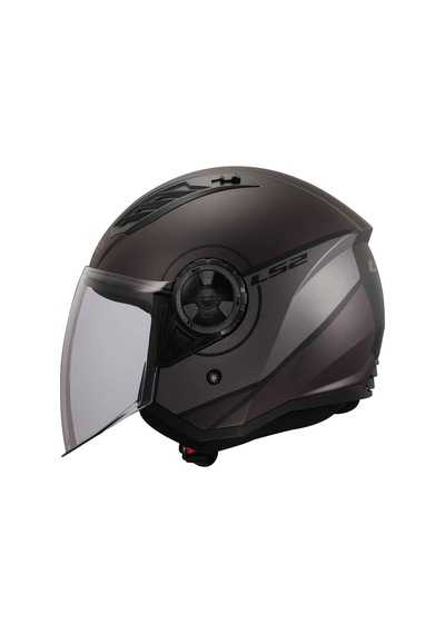 Ls2 Airflow Cover Açık Motosiklet Kaskı Mat Siyah - Gri