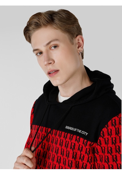 Colin's Colins Regular Fit Baskılı Kırmızı Erkek Sweatshirt Cl1065895 Kırmızı