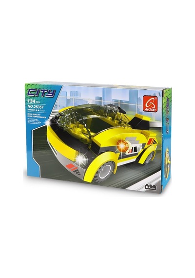 Ausini City Sarı Spor Araba 134 Parça