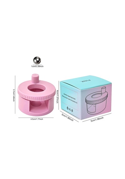 Yuvarlak Ve Cam Boncuk Efektli 360 Derece Döner Kedi Gözü Kalıcı Oje Mıknatısı Cat Eye Magnet Tws01
