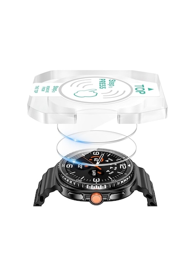 Samsung Galaxy Uyumlu Watch 8 Classic 46mm Kolay Uygulama Aparatlı Cam Ekran Koruyucu