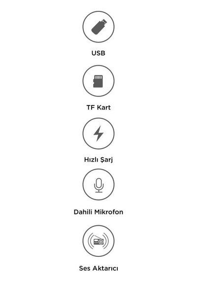 Delux Serisi Araç İçi Telefon Tutucu Uzun Yol Transmitter Usb Tf Kart Mikrofon G17 Siyah 18w