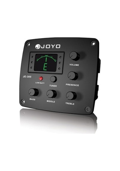 Joyo Je-305 Fishman Bağlama 4 Band Ekolayzer + Tuner Saz Ve Bağlama İçin Özel Eşik Altı Seti Dahili Hassas Akort Cihazı Ve Net Sinyal Çıkışı