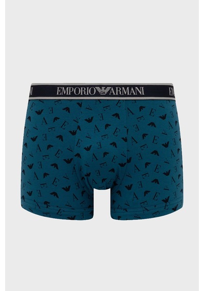 Emporio Armani Logolu 3 Pack Boxer Erkek Boxer Em000259 Af25019 Mb676 Lacivert-petrol-lacivert