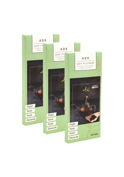 Adk 3 Paket 100 Lü Çay Filtresi Torbası Demlik Filtre Cin354-3