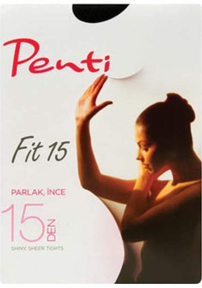 10'Lu Paket Penti Fit 15 Parlak Külotlu Çorap