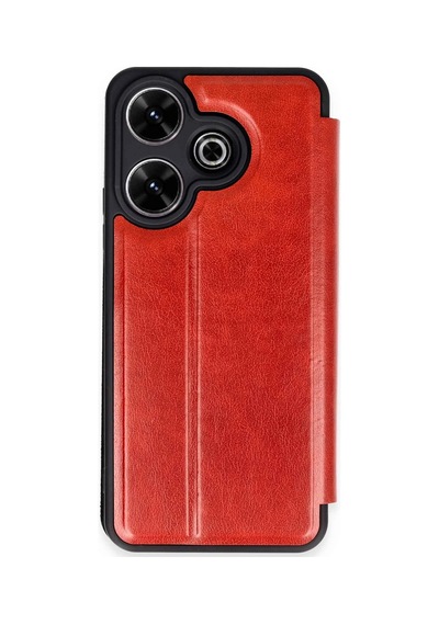 Cosmotex Newface Xiaomi Redmi 13 4g Kılıf Flip Cover - Kırmızı